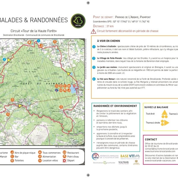 Itinéraire VTT Circuit de la Haute Forêt