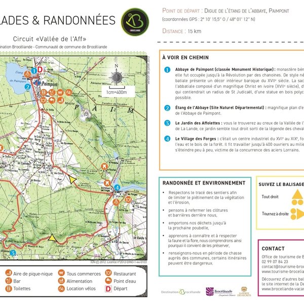 Itinéraire à VTT : La Vallée de l'Aff