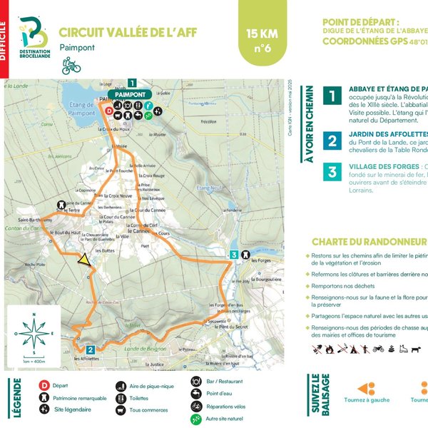 Itinéraire à VTT : La Vallée de l'Aff